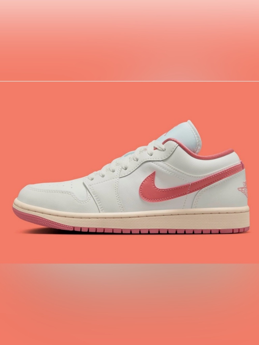 Nike Air Jordan 1 Low Sail Guava Ice Pink Salt - Picture 7 of 10